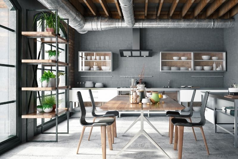 huge dining table in Wollongong Kitchen Renovations