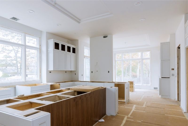 Kitchen renovation ongoing
