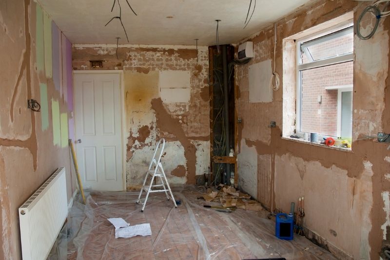 Preparation of a kitchen renovation