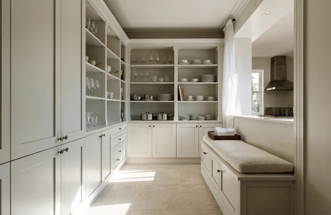 Butler's pantry joinery in a new build kitchen in Wollongong