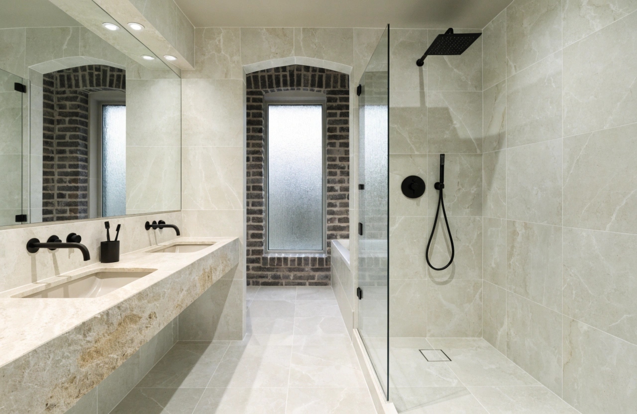 Renovated family bathroom in a Wollongong brick veneer home