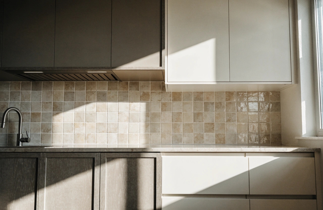 Kitchen cabinetry and splashback joinery in a new build Wollongong home