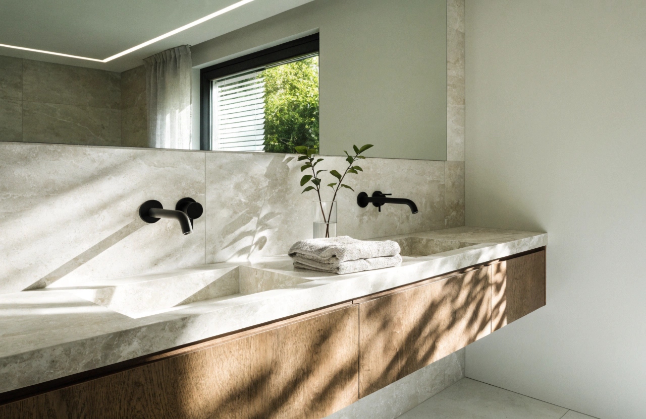 Display-home ensuite bathroom renovation