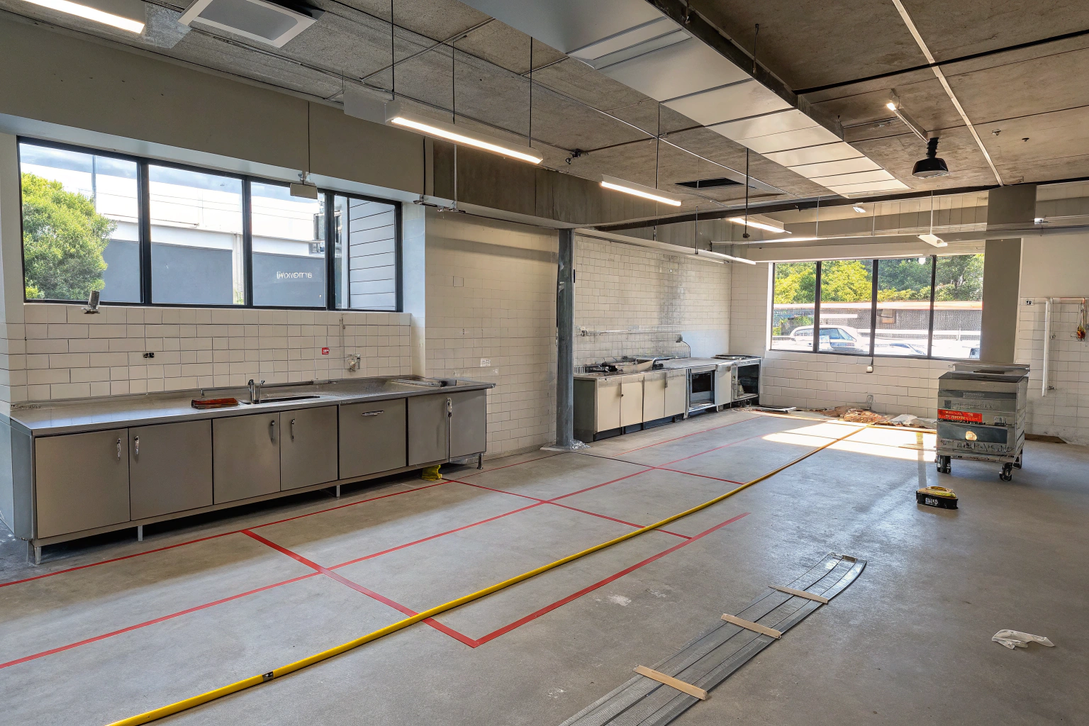 Commercial kitchen strip-out and layout redesign