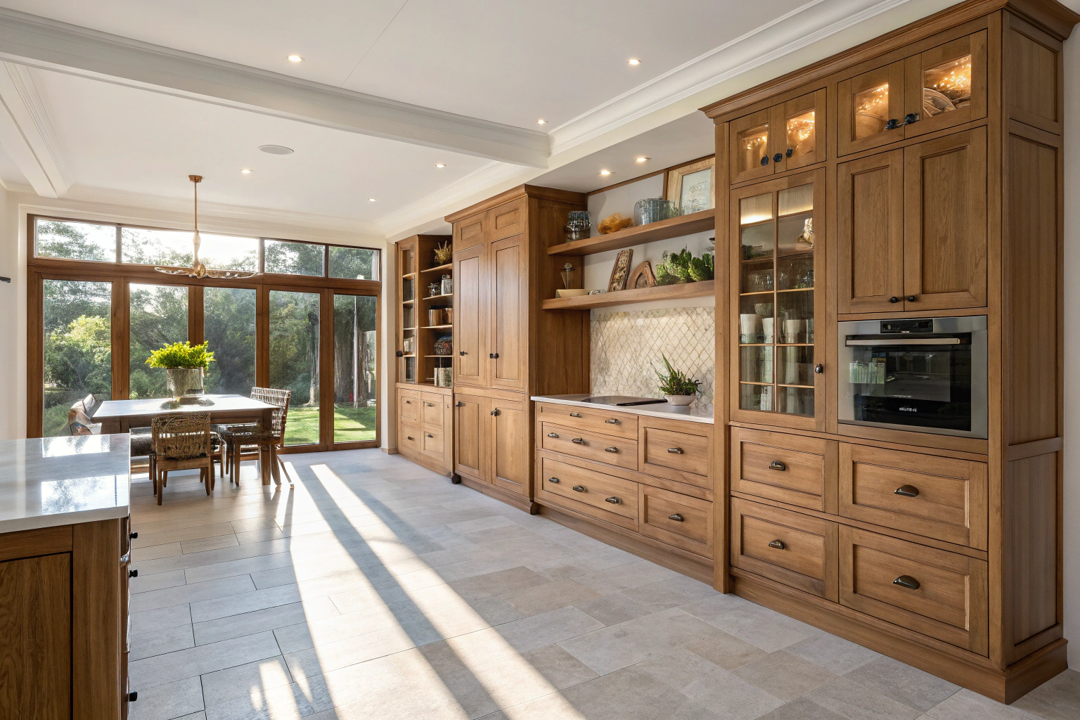 Custom kitchen cabinetry designed around the space in a Wollongong home