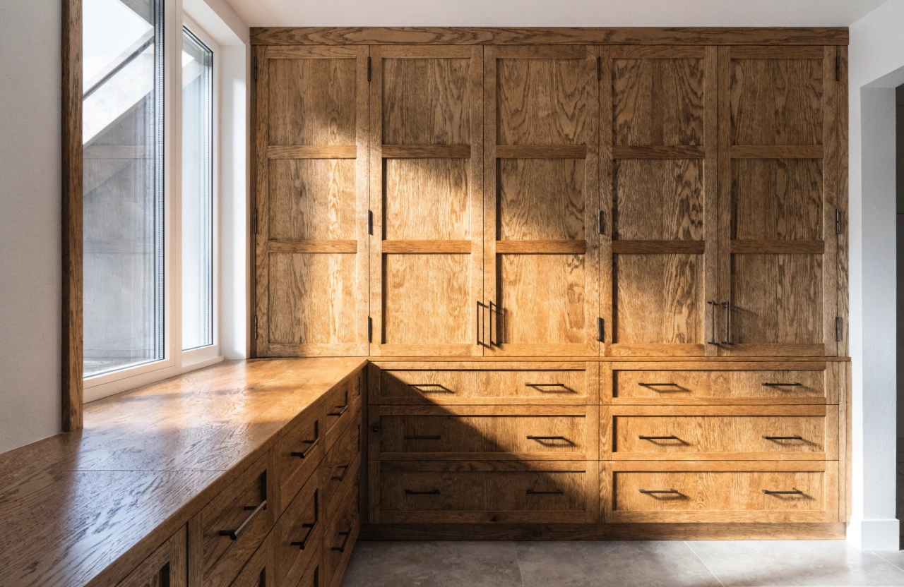Custom timber built-in cabinetry crafted by a Wollongong joiner
