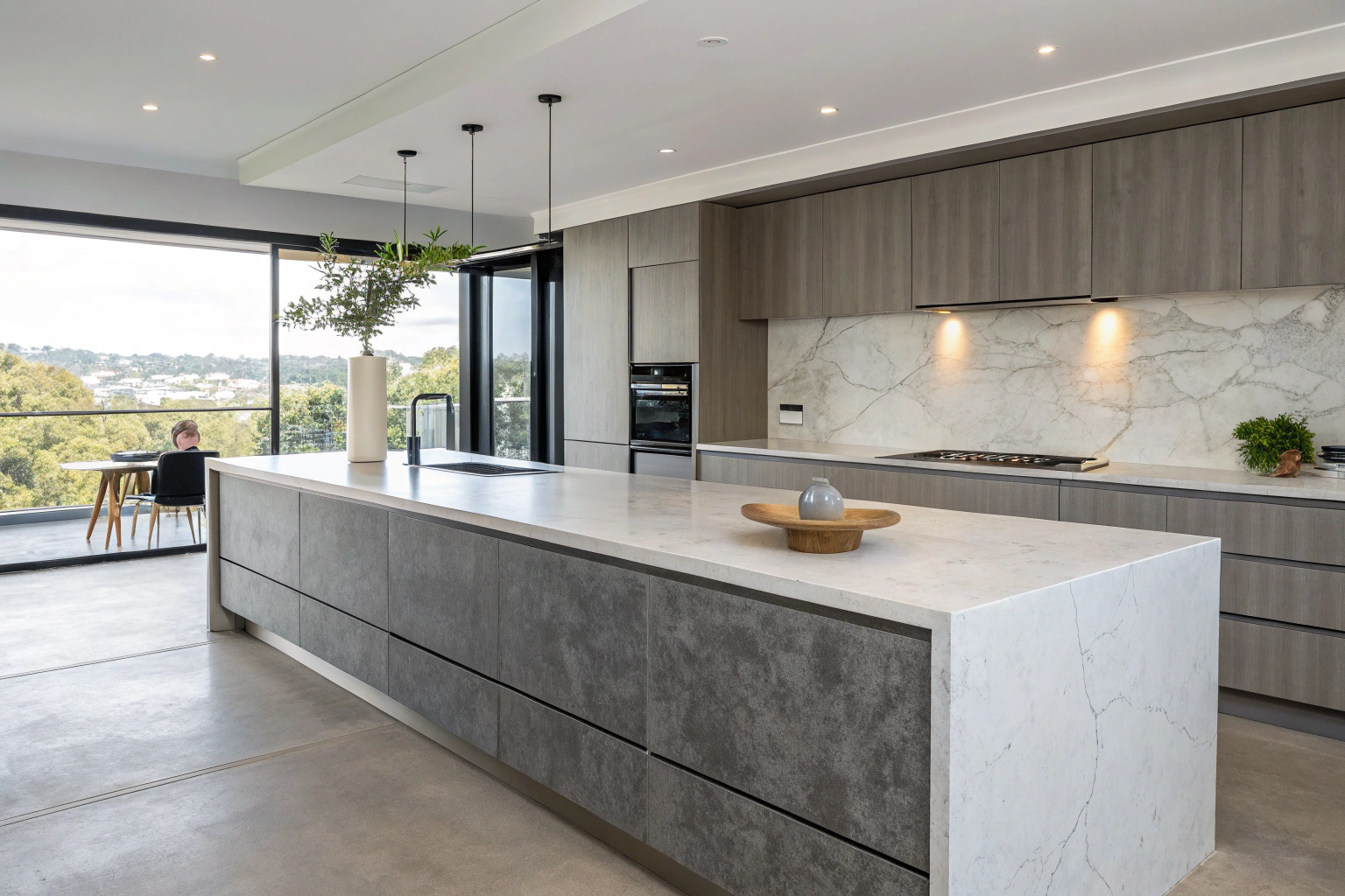 Porcelain benchtop, modern Wollongong kitchen