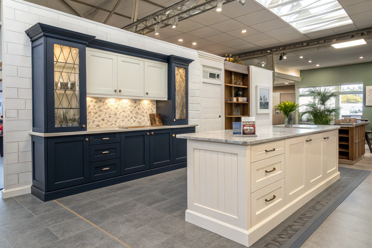 Two-tone cabinetry colour combination shown in a Wollongong home